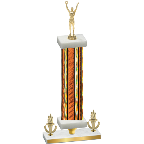 Premium Single Orange Glacier Victory Victory Trophy