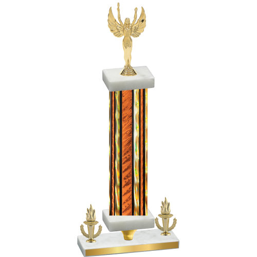 Premium Single Orange Glacier Victory Victory Trophy