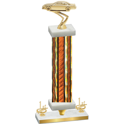 Premium Single Orange Glacier First Place Cars Trophy
