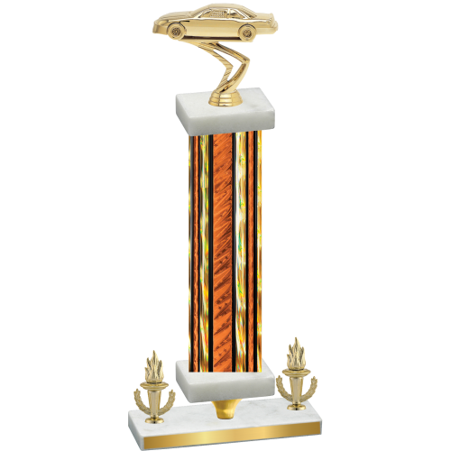 Premium Single Orange Glacier Victory Cars Trophy