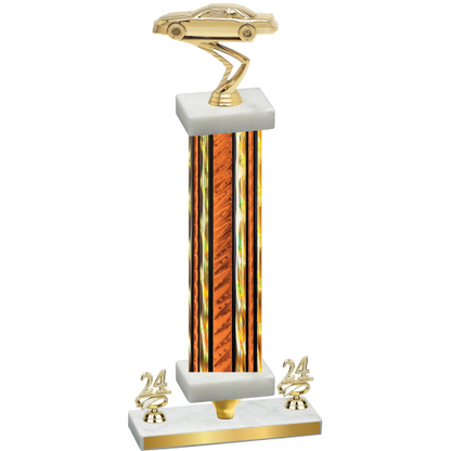 Premium Single Orange Glacier Year Cars Trophy