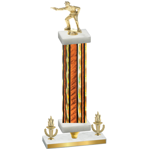 Premium Single Orange Glacier Victory Shooter Trophy