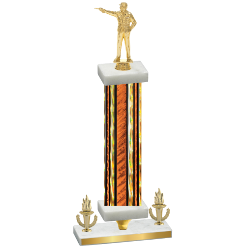 Premium Single Orange Glacier Victory Shooter Trophy