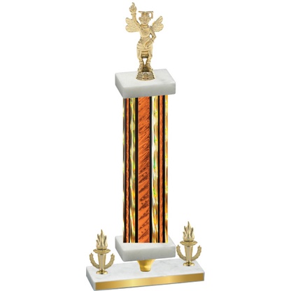 Premium Single Orange Glacier Victory Academics Trophy