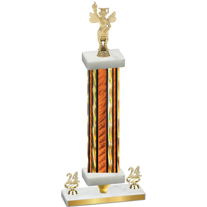 Premium Single Orange Glacier Year Academics Trophy