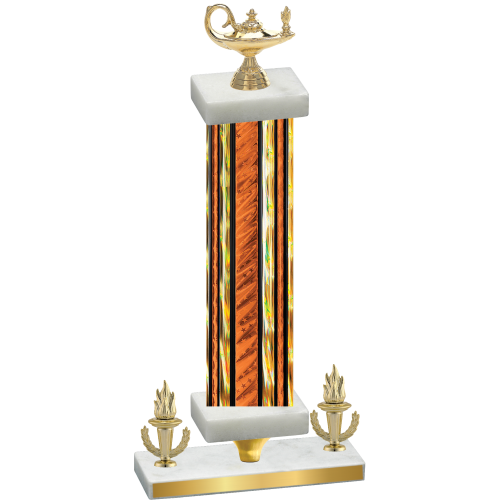 Premium Single Orange Glacier Victory Academics Trophy