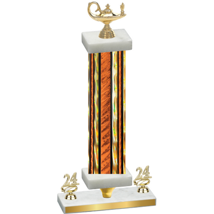 Premium Single Orange Glacier Year Academics Trophy