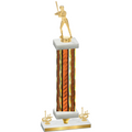 Premium Single Orange Glacier First Place Softball Trophy