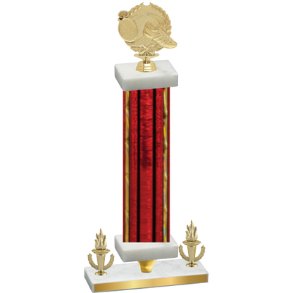 Premium Single Red Glacier Victory Running Trophy