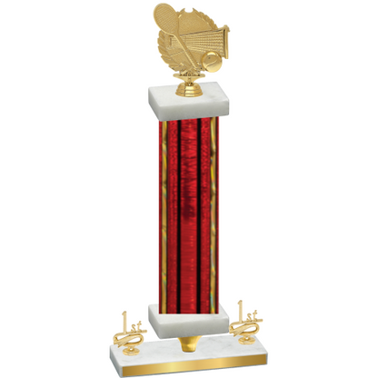 Premium Single Red Glacier First Place Tennis Trophy