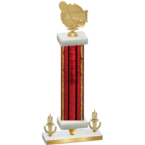 Premium Single Red Glacier Victory Tennis Trophy