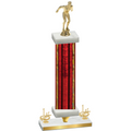 Premium Single Red Glacier First Place Swimming Trophy