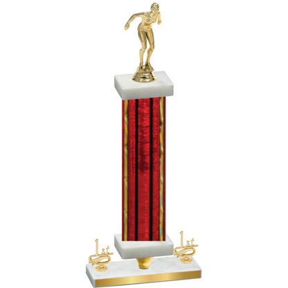 Premium Single Red Glacier First Place Tennis Trophy