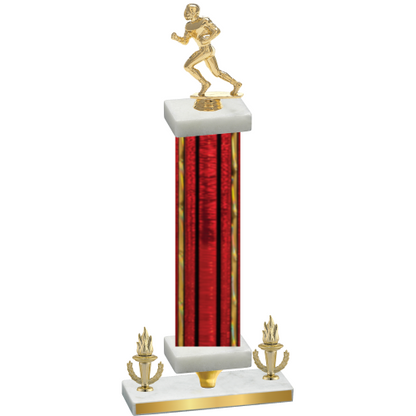 Premium Single Red Glacier Victory Football Trophy