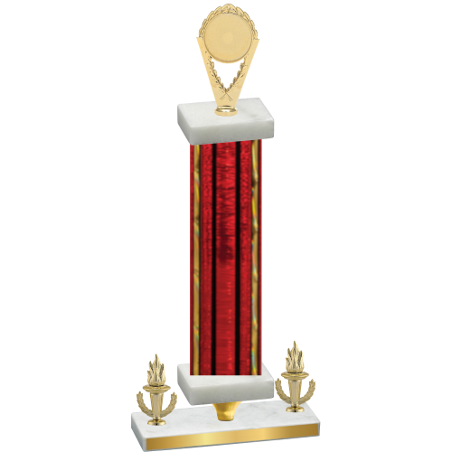 Premium Single Red Glacier Victory Insert Trophy