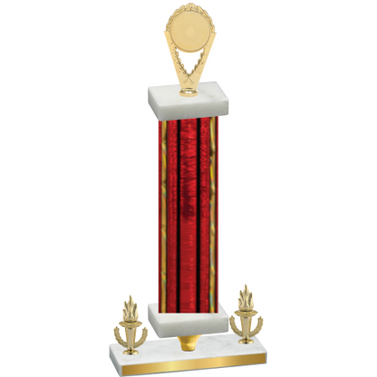 Premium Single Red Glacier Victory Insert Trophy