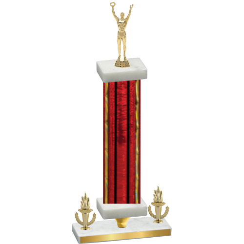 Premium Single Red Glacier Victory Victory Trophy