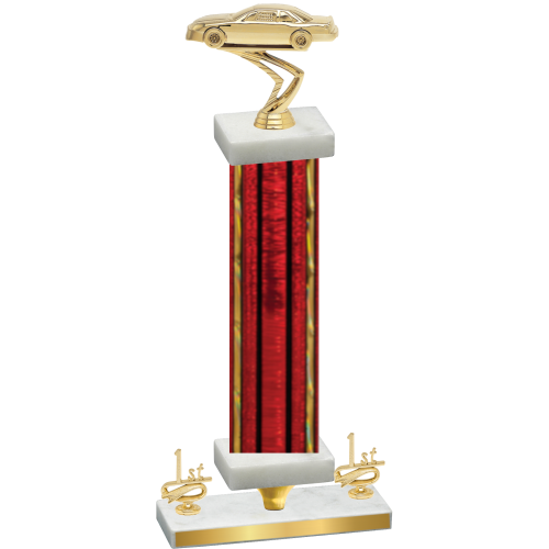 Premium Single Red Glacier First Place Cars Trophy