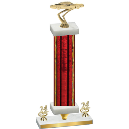 Premium Single Red Glacier Year Cars Trophy