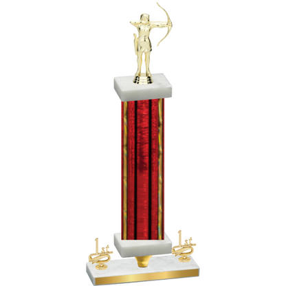 Premium Single Red Glacier First Place Archery Trophy