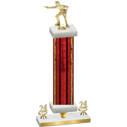 Premium Single Red Glacier Year Shooter Trophy