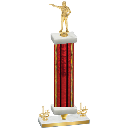 Premium Single Red Glacier First Place Shooter Trophy