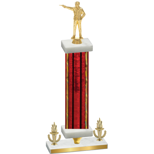 Premium Single Red Glacier Victory Shooter Trophy