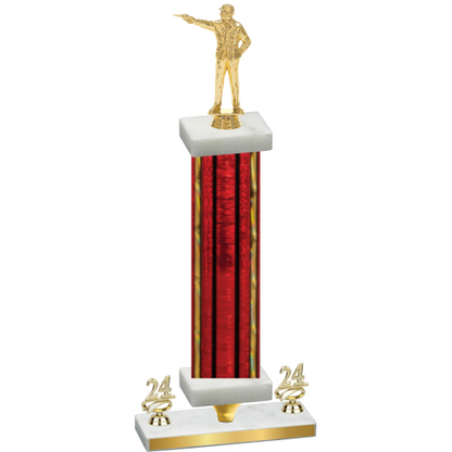 Premium Single Red Glacier Year Shooter Trophy