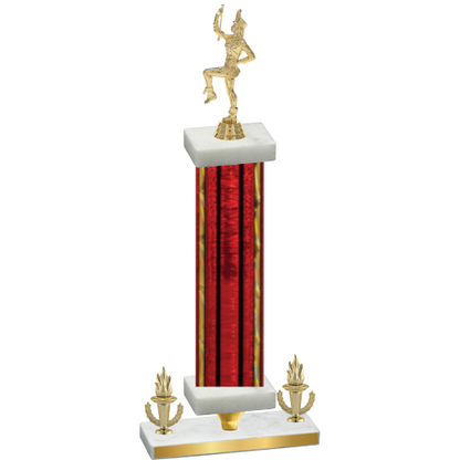 Premium Single Red Glacier Victory Majorette Trophy