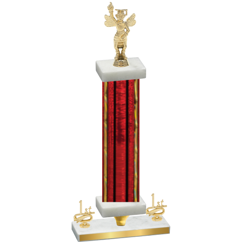 Premium Single Red Glacier First Place Academics Trophy