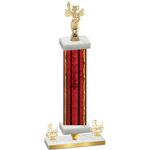 Premium Single Red Glacier Third Place Academics Trophy