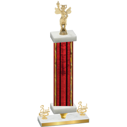 Premium Single Red Glacier Third Place Academics Trophy