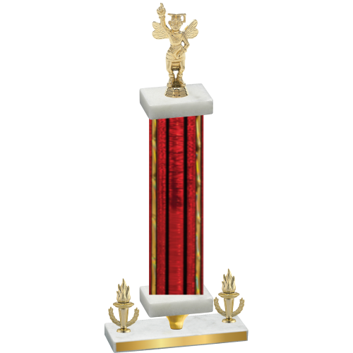 Premium Single Red Glacier Victory Academics Trophy