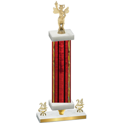 Premium Single Red Glacier Year Academics Trophy