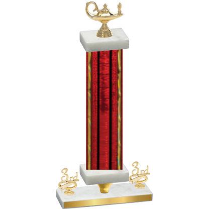 Premium Single Red Glacier Third Place Academics Trophy