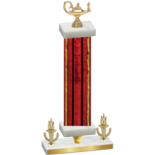 Premium Single Red Glacier Victory Academics Trophy