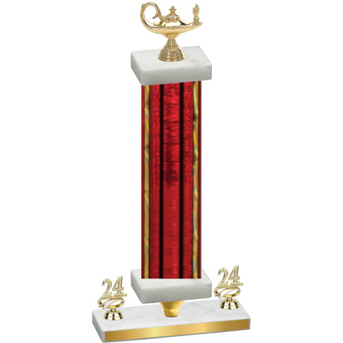 Premium Single Red Glacier Year Academics Trophy