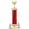 Premium Single Red Carbon Fiber Victory Victory Trophy