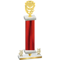 Premium Single Red Carbon Fiber Year Pickleball Trophy