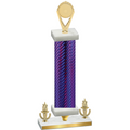 Premium Single Purple Carbon Fiber Victory Insert Trophy