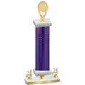 Premium Single Purple Carbon Fiber Year Insert Trophy