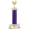 Premium Single Purple Carbon Fiber Year Victory Trophy