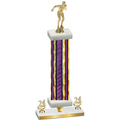 Premium Single Purple Glacier Year Swimming Trophy