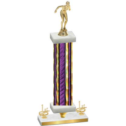 Premium Single Purple Glacier First Place Tennis Trophy