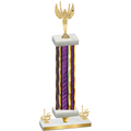 Premium Single Purple Glacier First Place Victory Trophy