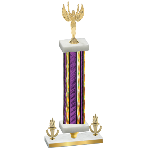 Premium Single Purple Glacier Victory Victory Trophy