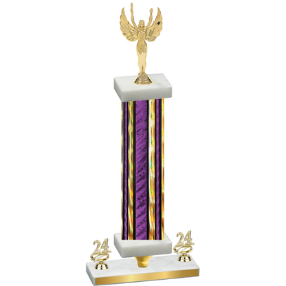 Premium Single Purple Glacier Year Victory Trophy