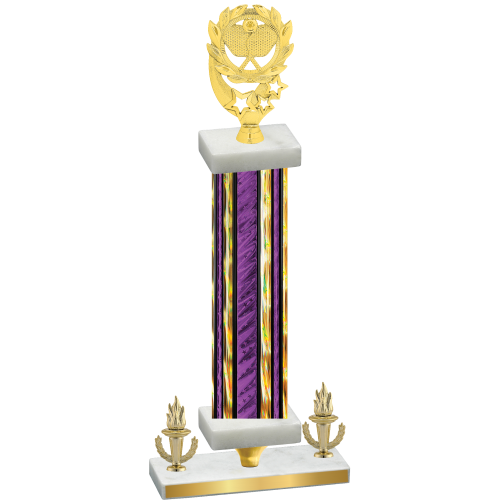 Premium Single Purple Glacier Victory Pickleball Trophy