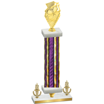 Premium Single Purple Glacier Victory Pickleball Trophy