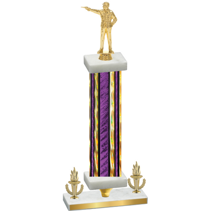 Premium Single Purple Glacier Victory Shooter Trophy